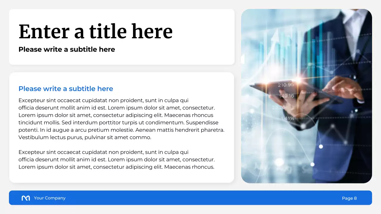 Blue Modern Finance Promotion Presentation