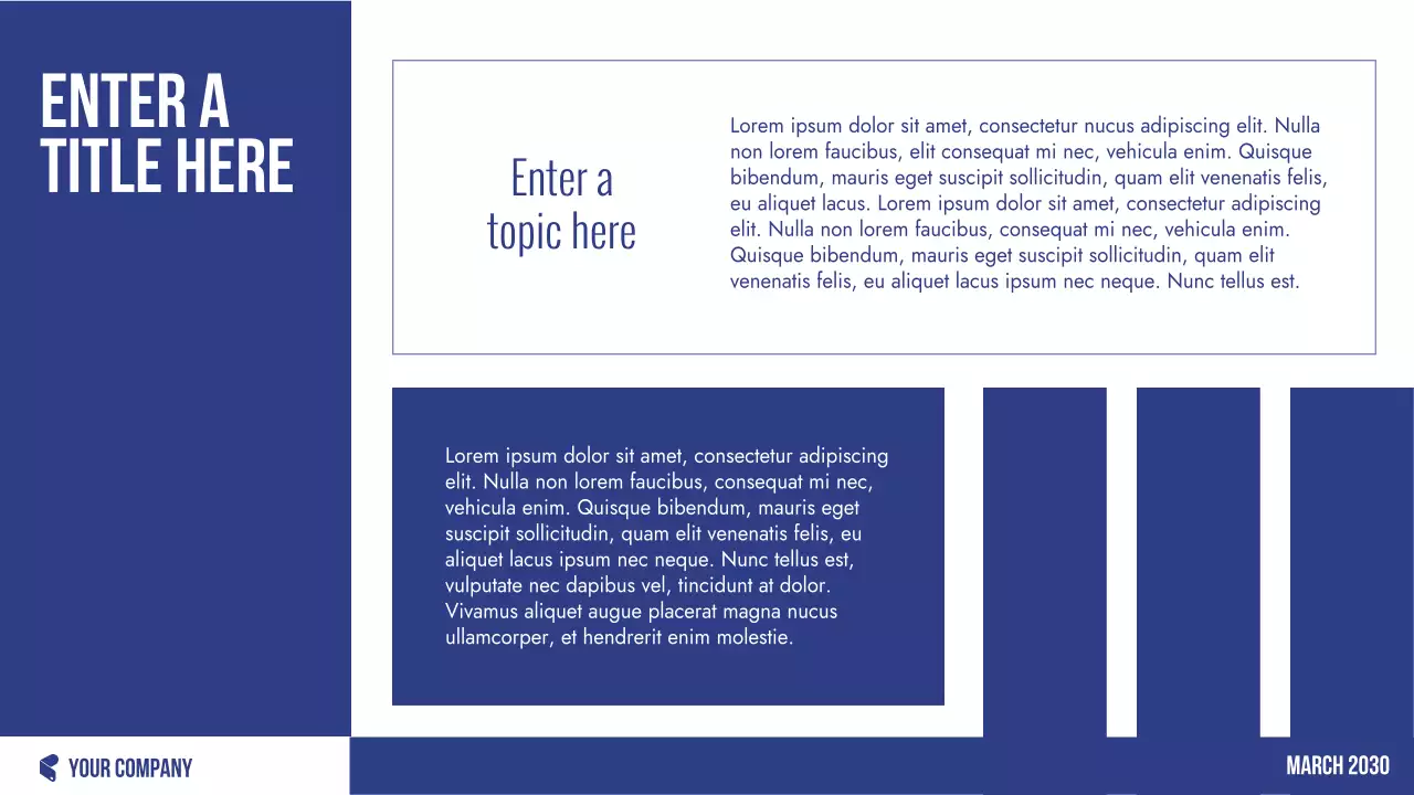 Blue Professional Finance Planner Presentation