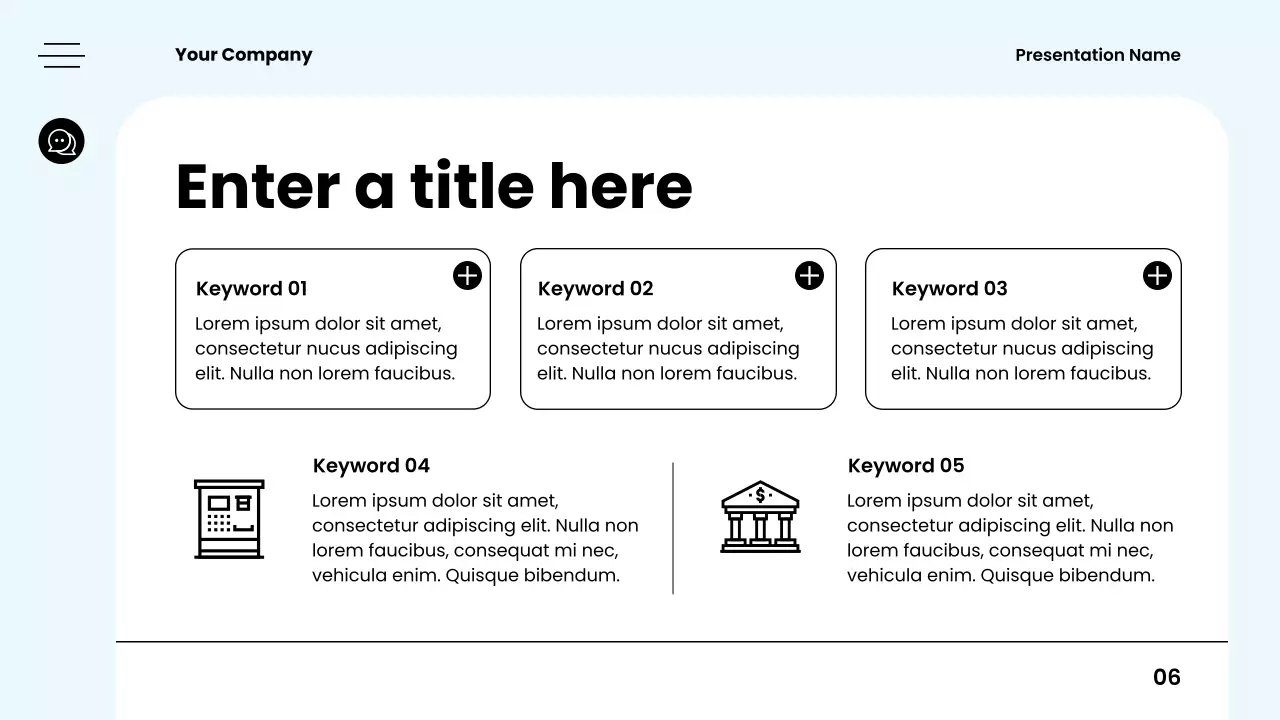 Blue Minimal Budget Planner Presentation