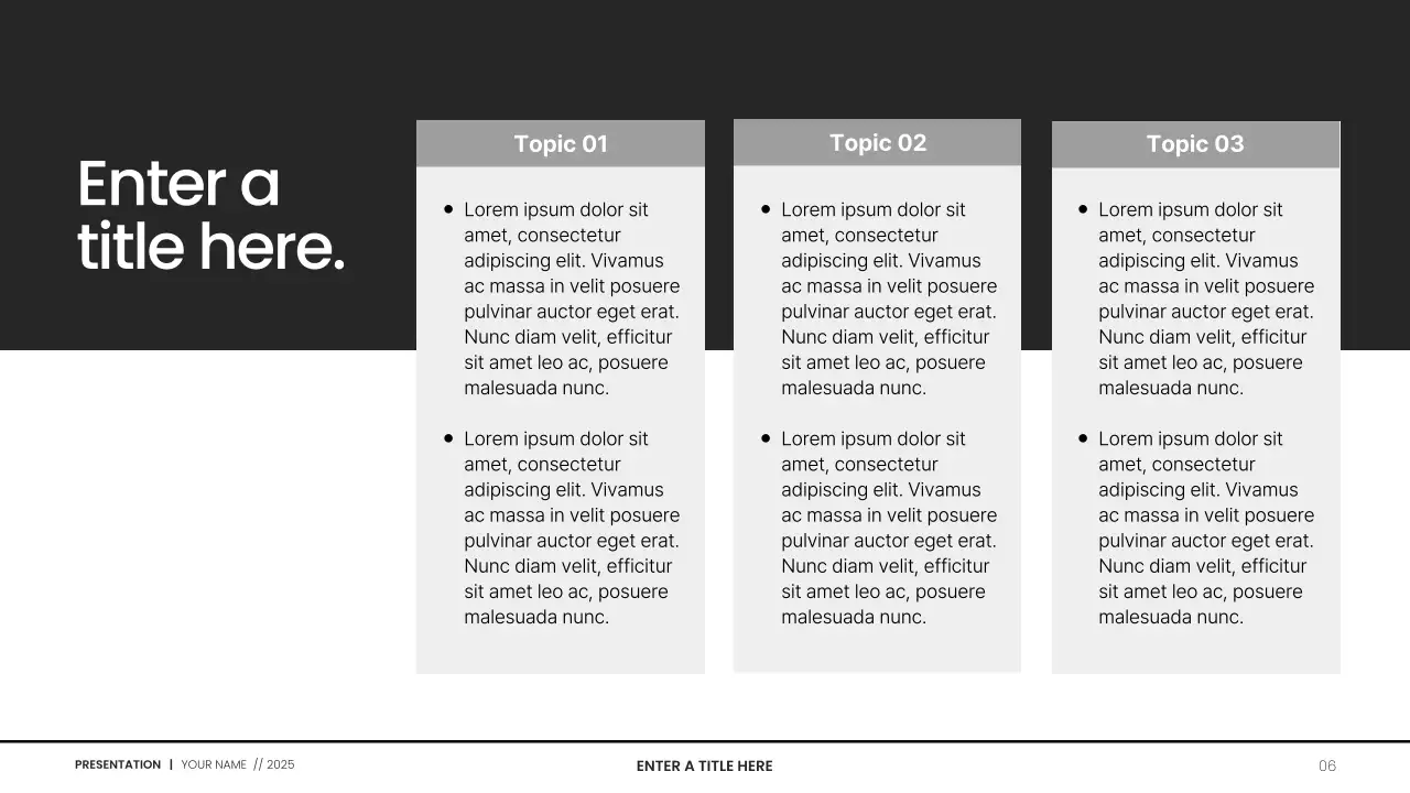 Black Modern Budget Planner Document Presentation