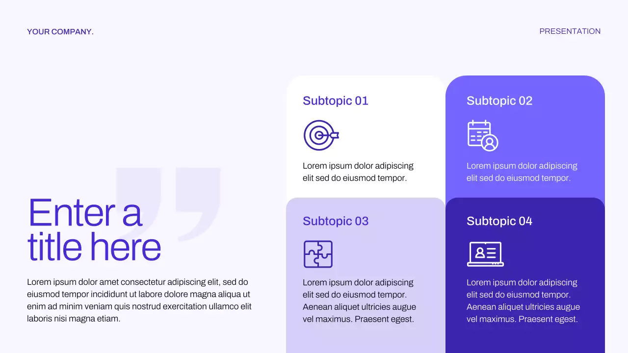 Blue Modern Finance Planner Presentation