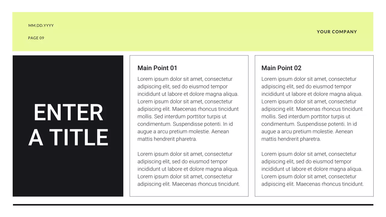 Black Modern Budget Planner Presentation