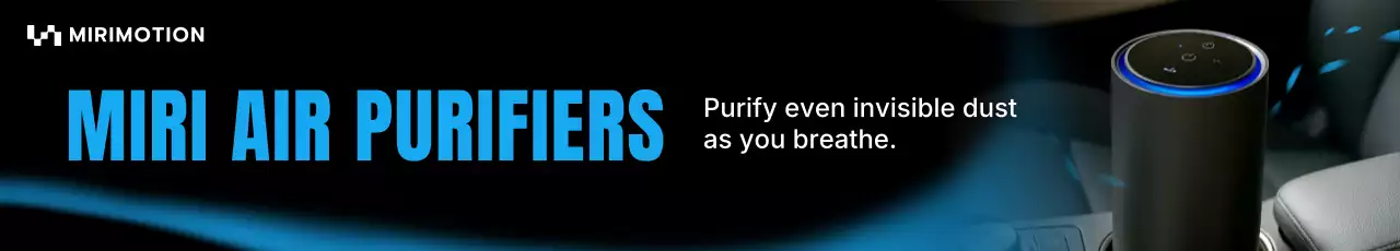 promoção de purificador de ar preto moderno