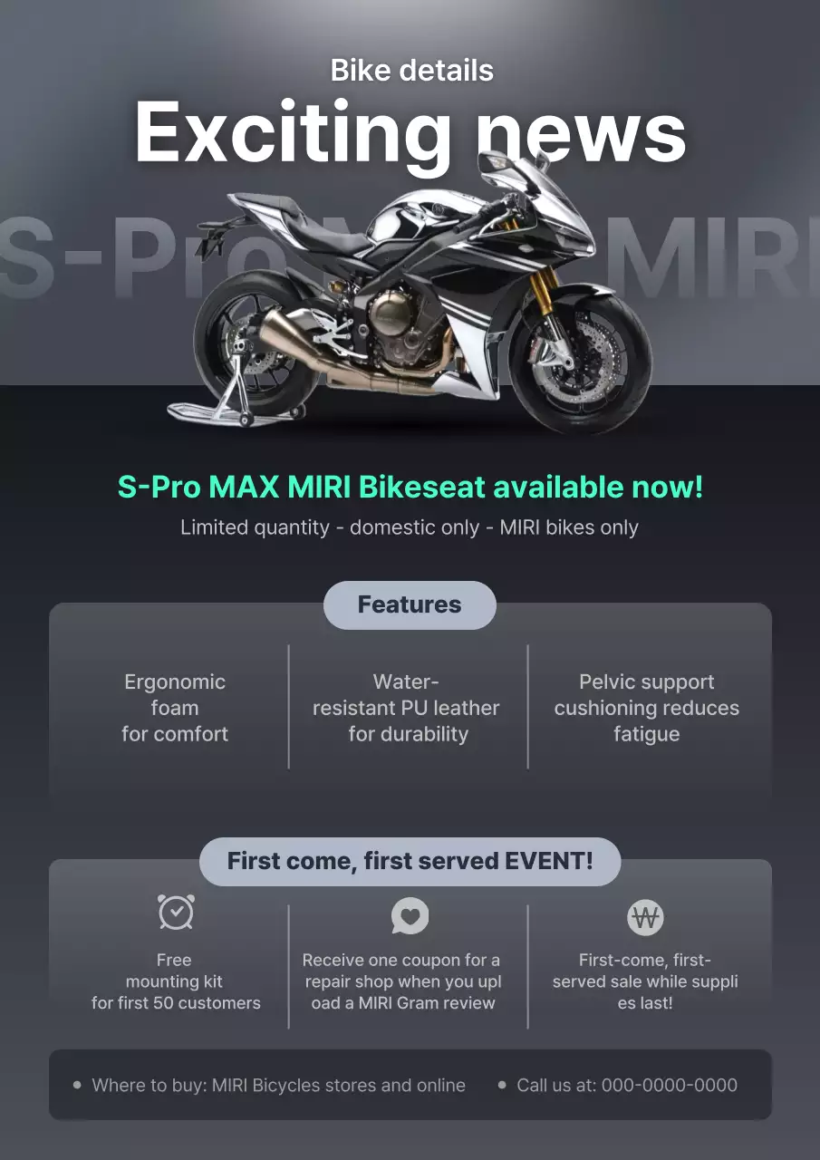 grey modern bike promotion