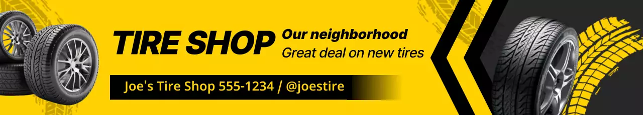 promoção de venda de pneus amarelos modernos