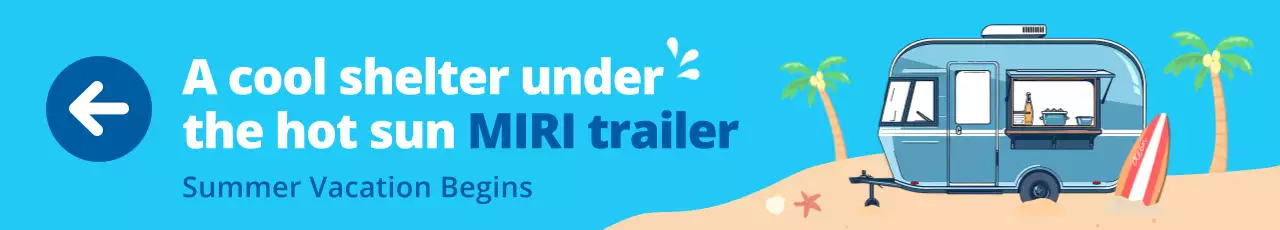 propaganda de férias retrô azul