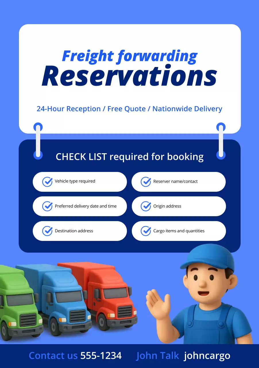 daftar periksa logistik modern biru