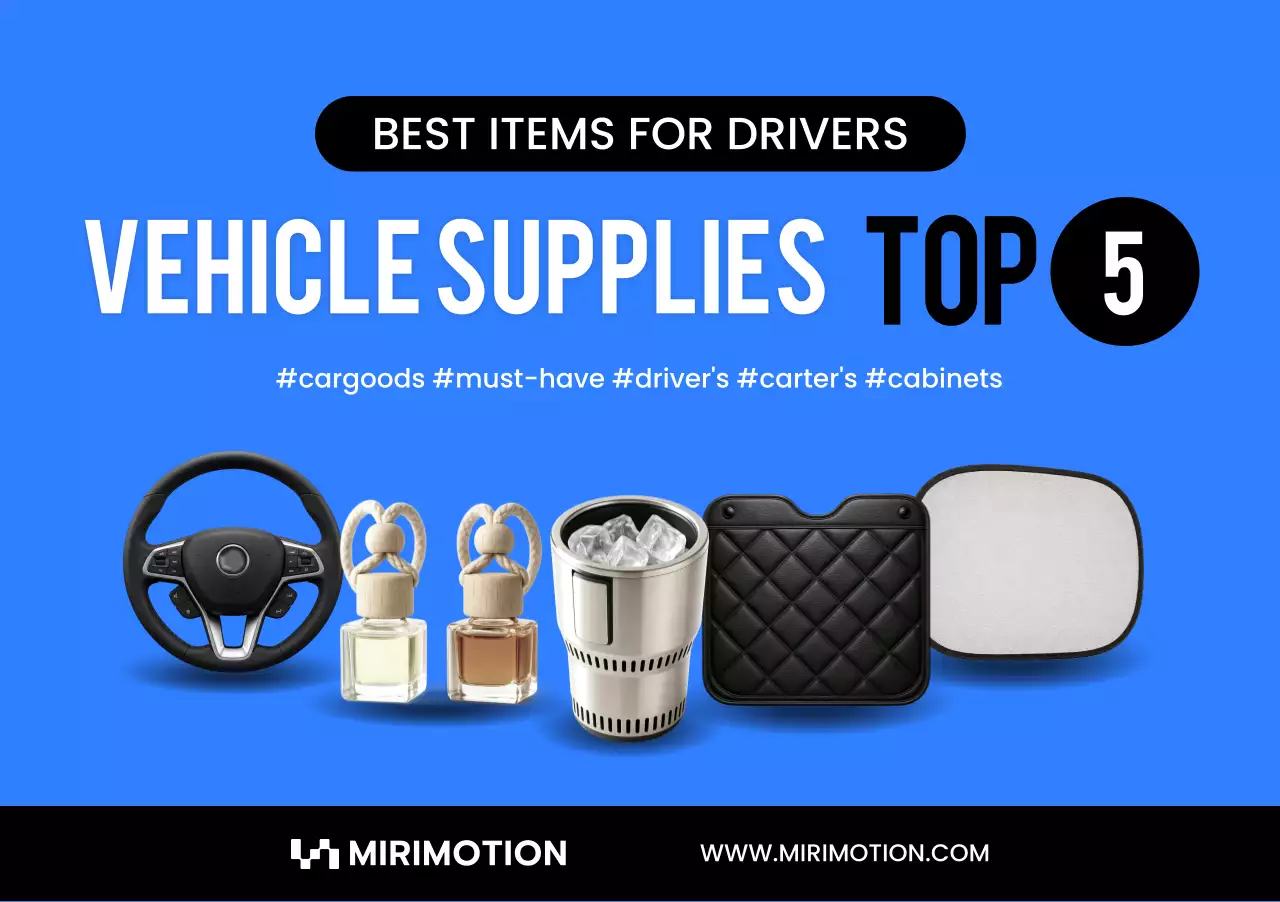 iklan kendaraan modern berwarna biru