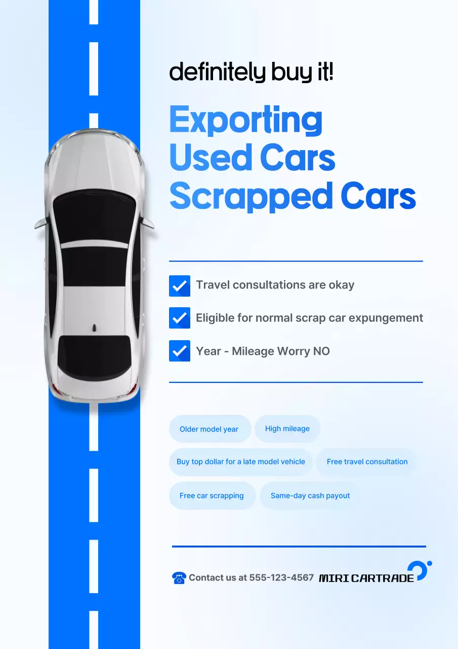 blue modern car promotion