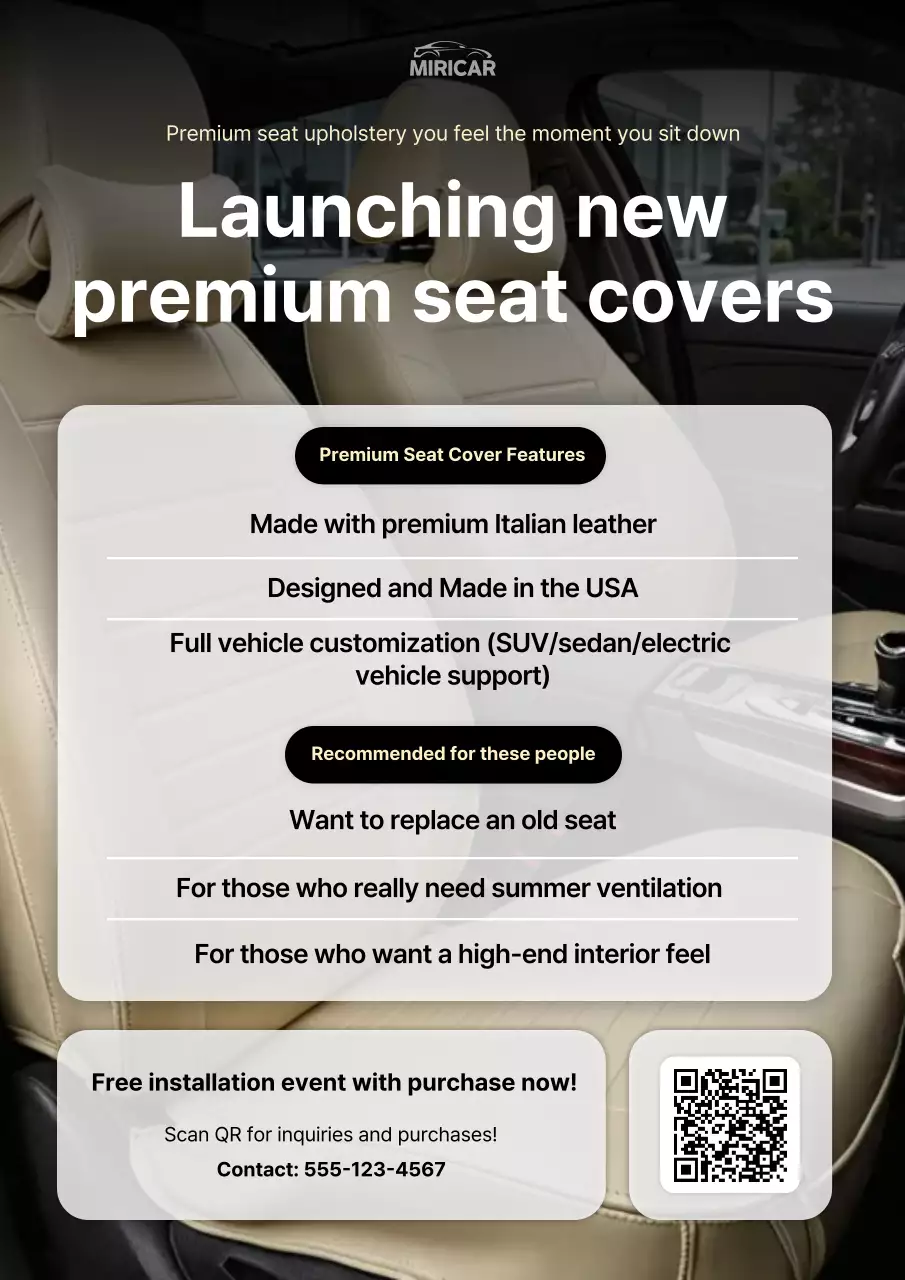 iklan mobil modern berwarna krem