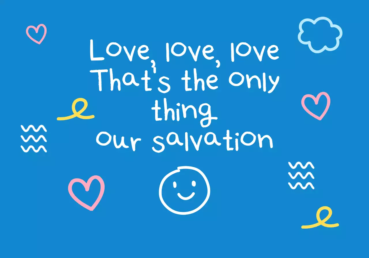 파랑 아기자기한 사랑 피크닉 홍보