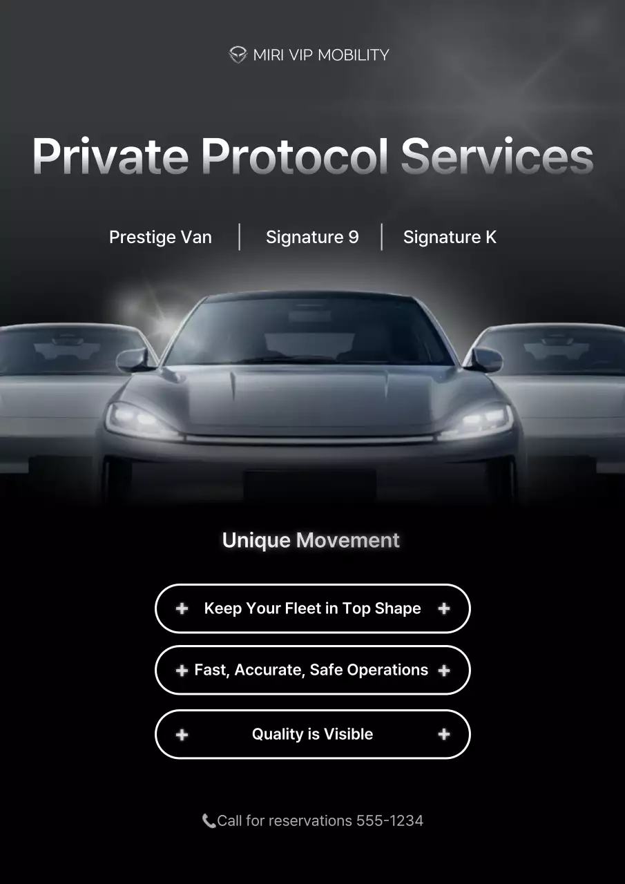 promosi mobil modern hitam