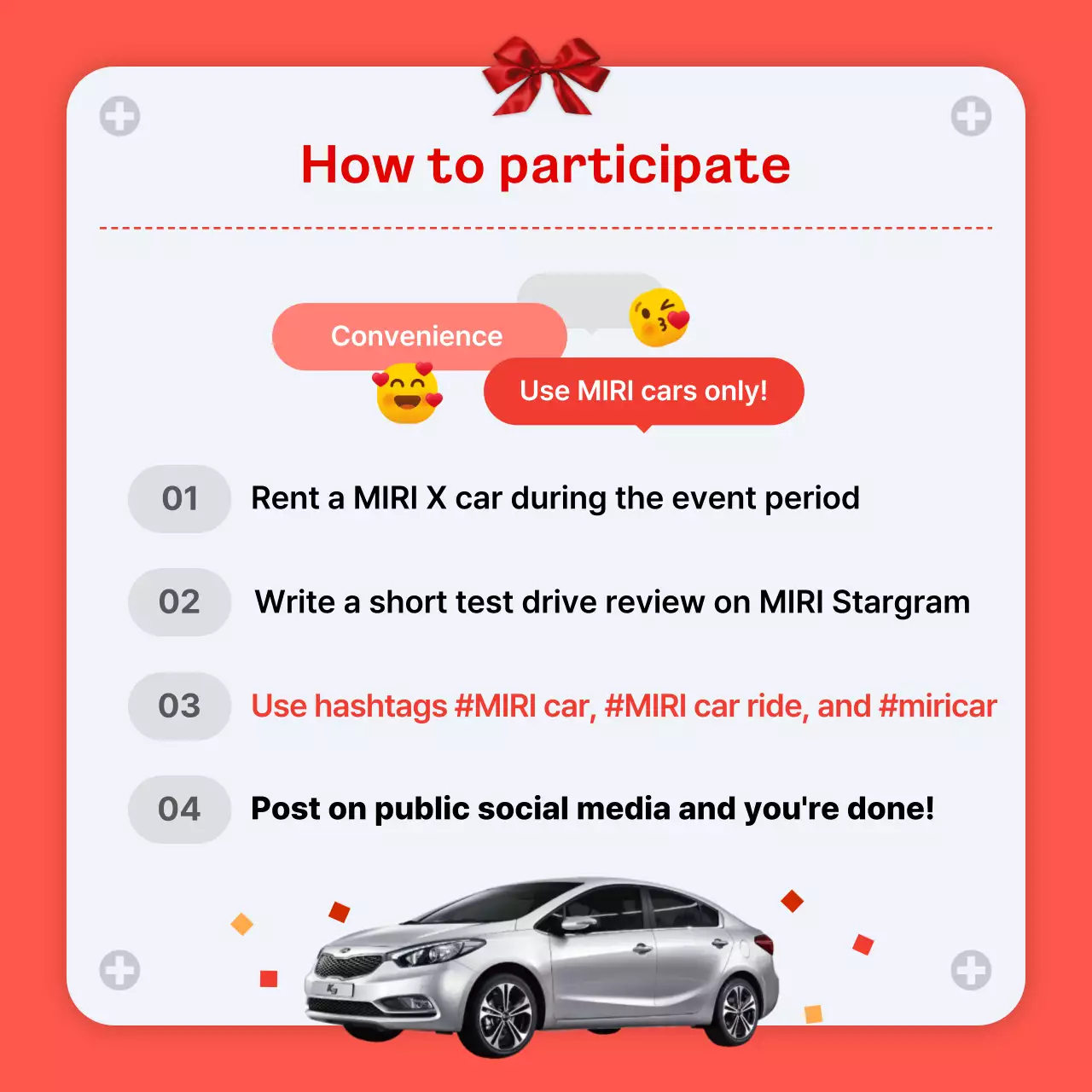 red modern car promotion