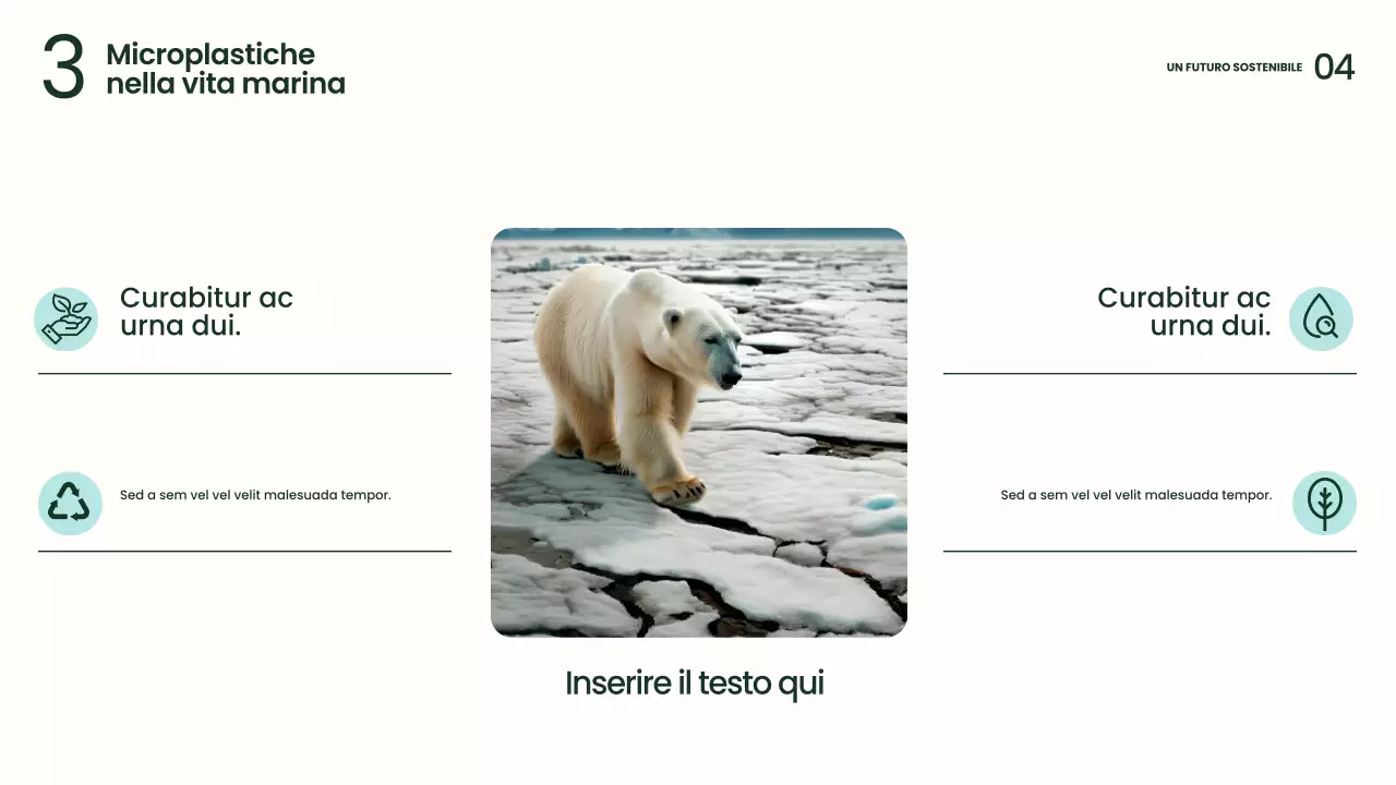 Presentazione sulla sostenibilità moderna e verde