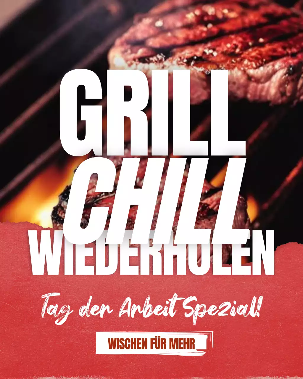 Instagram-Post zur Grill-Werbung im Retro-Food-Truck