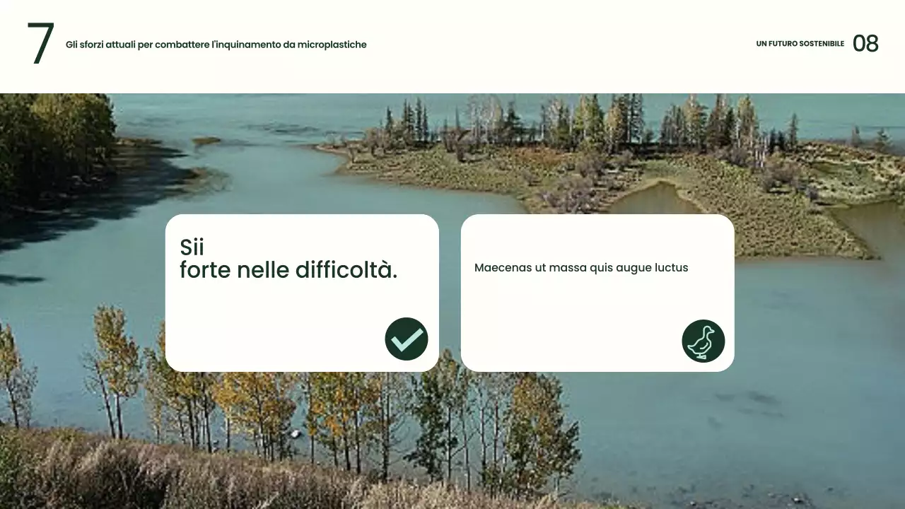 Presentazione sulla sostenibilità moderna e verde