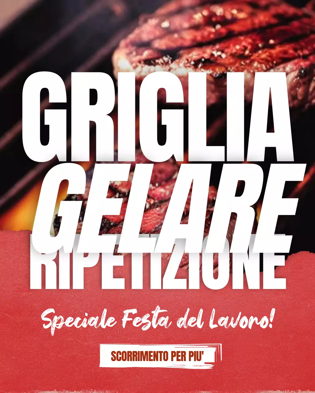 Post su Instagram per la promozione del barbecue del camioncino retrò