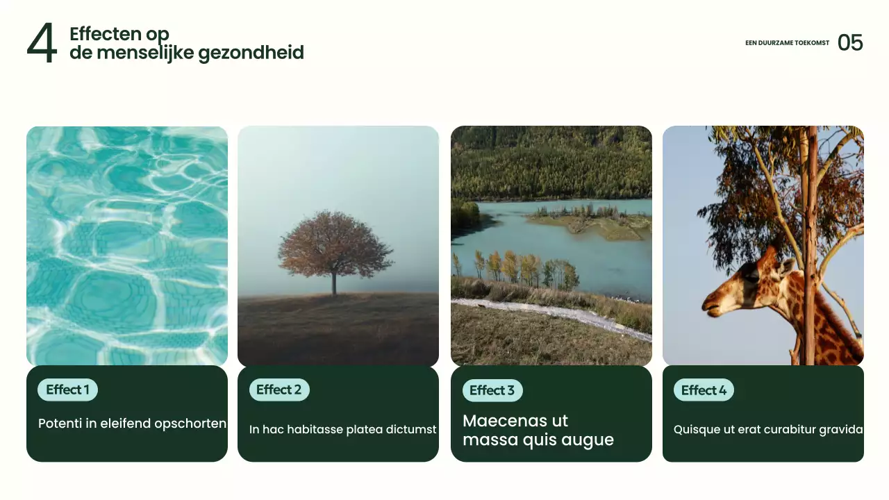 Presentatie Groene Moderne Duurzaamheid