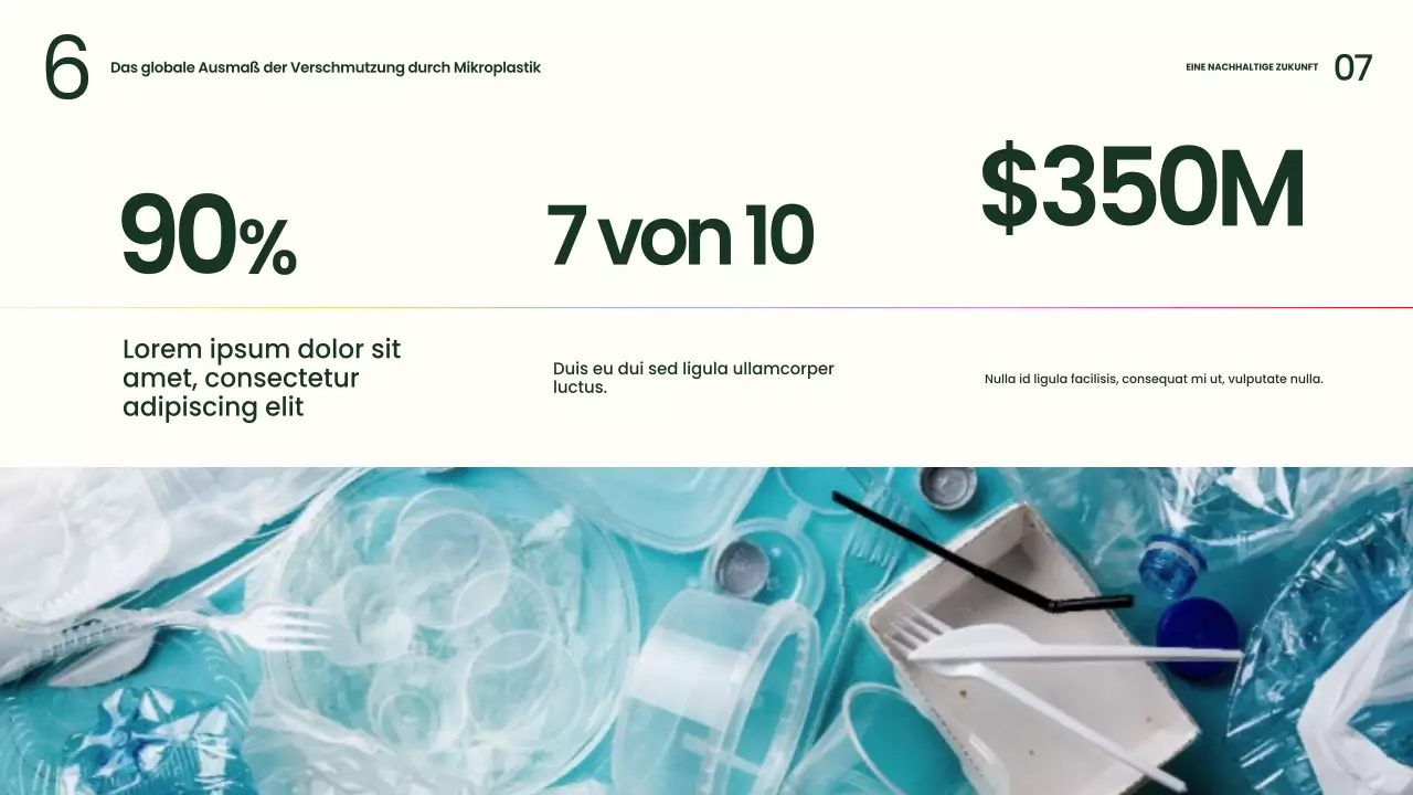 Grüne, moderne Nachhaltigkeitspräsentation