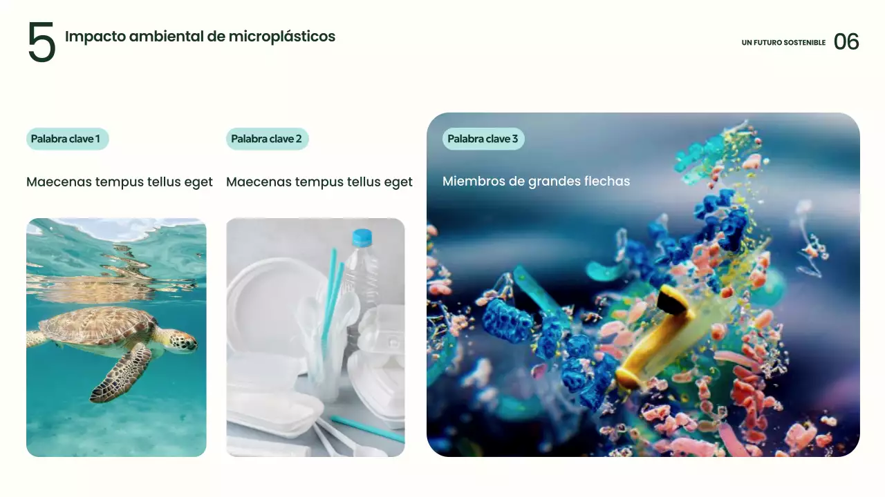 Presentación de sostenibilidad moderna y ecológica