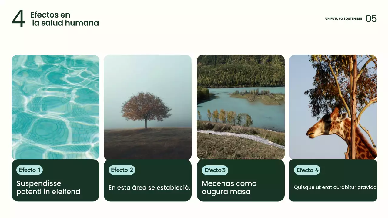 Presentación de sostenibilidad moderna y ecológica