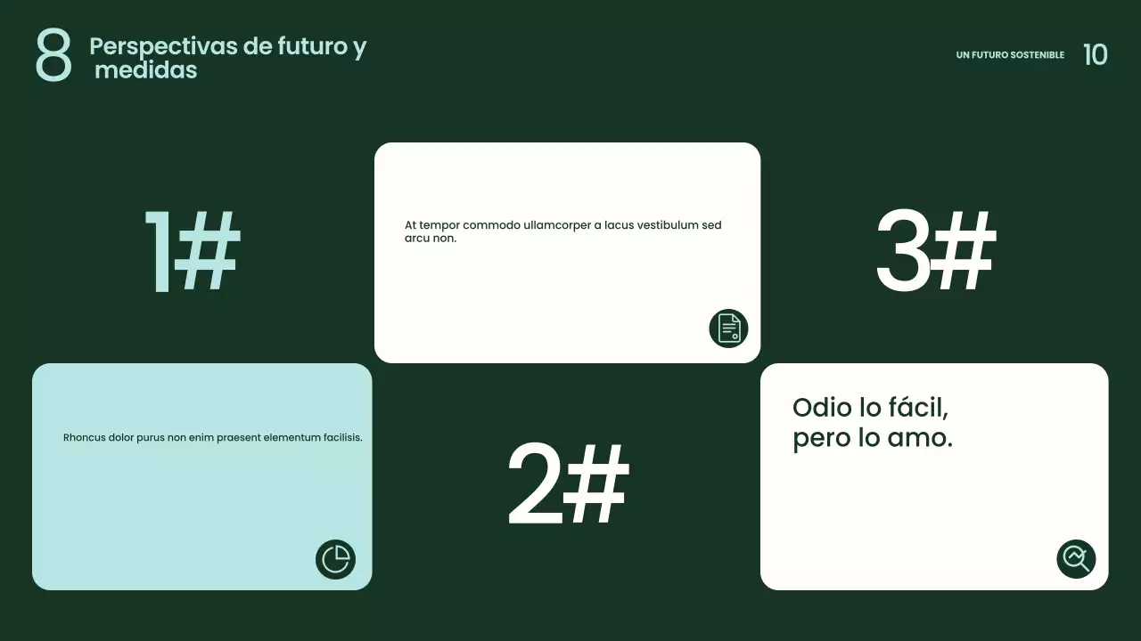 Presentación de sostenibilidad moderna y ecológica