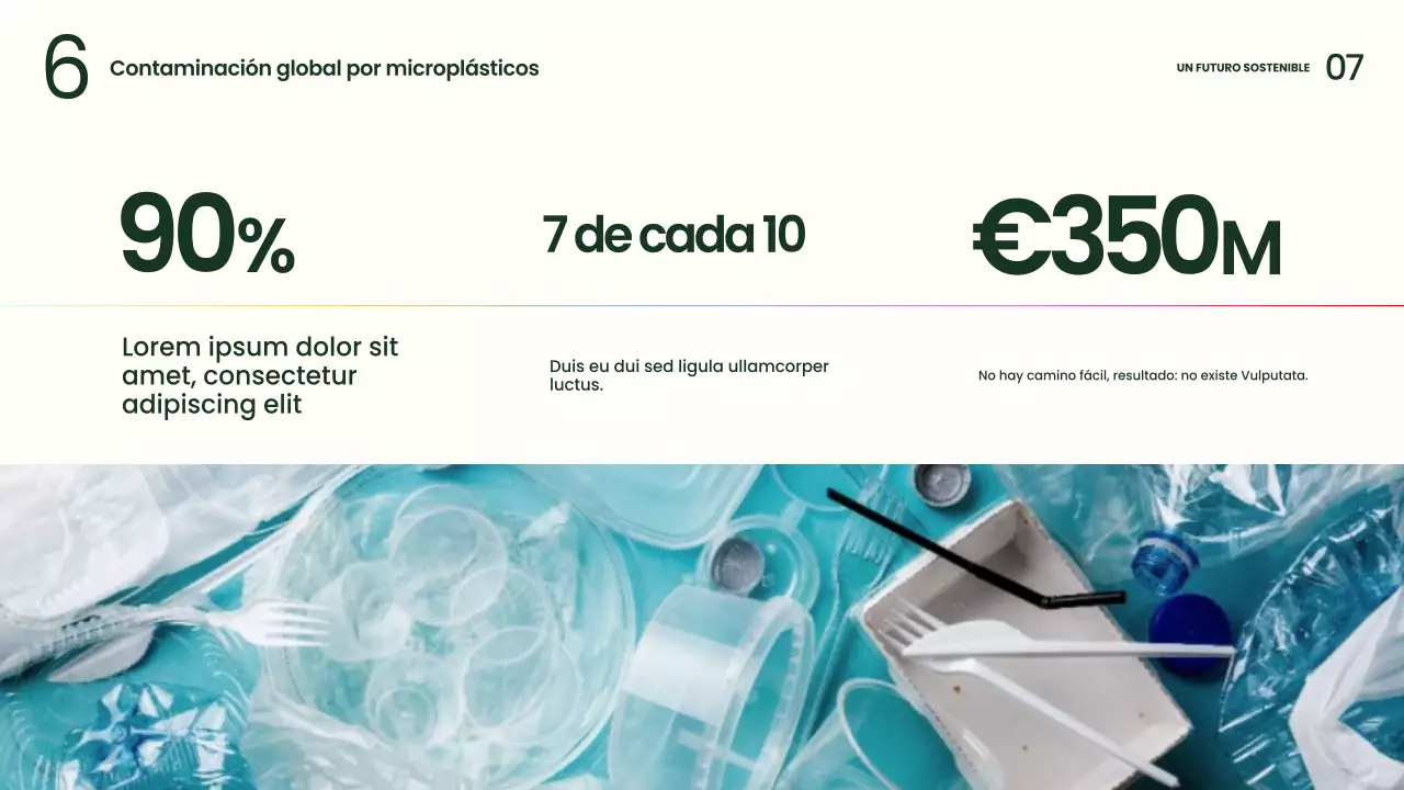 Presentación de sostenibilidad moderna y ecológica