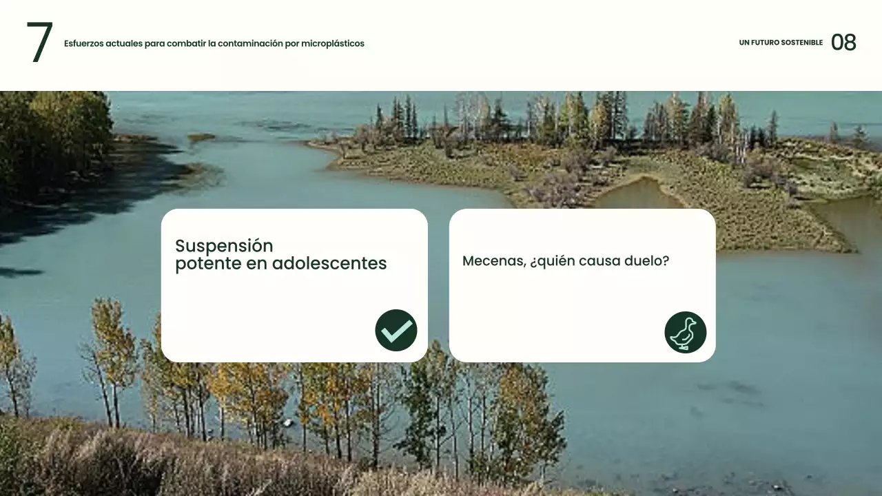 Presentación de sostenibilidad moderna y ecológica