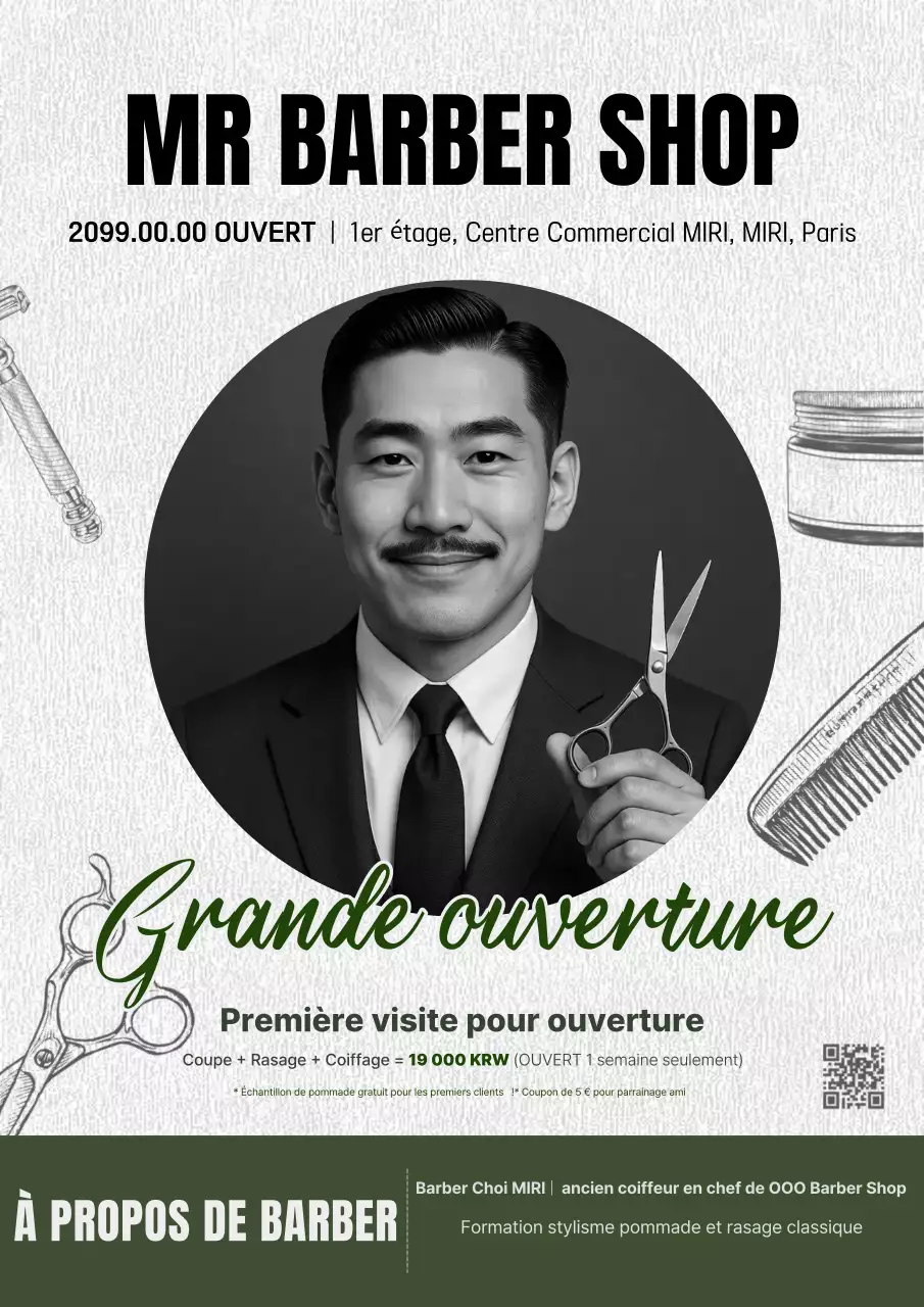 Inauguration officielle du salon de coiffure Gray Vintage