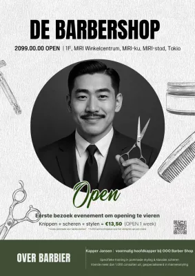 Grand Openingsevenement van Gray Vintage Barbershop