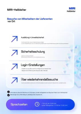Leitfaden für den Besuch der Blue Clean Business Site