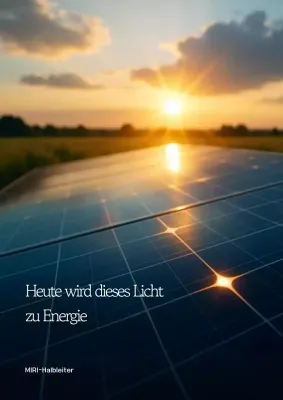 Gelbe Anzeige für natürliche Energie