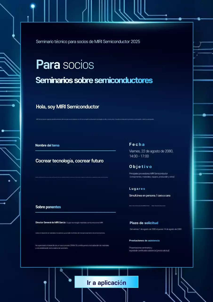 Guía del seminario de tecnología moderna azul