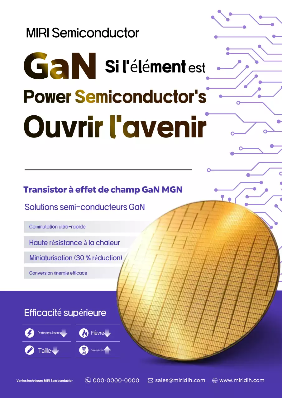 Publicité pour le semi-conducteur de puissance moderne Bora