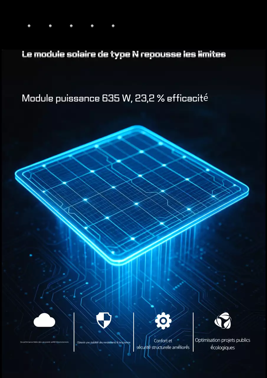 Publicité solaire moderne bleue