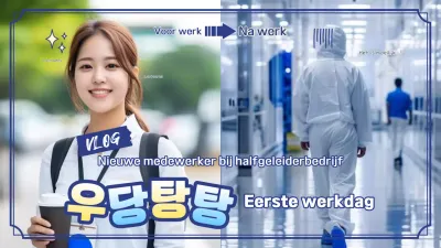 Blauwe moderne werkplekpromotie