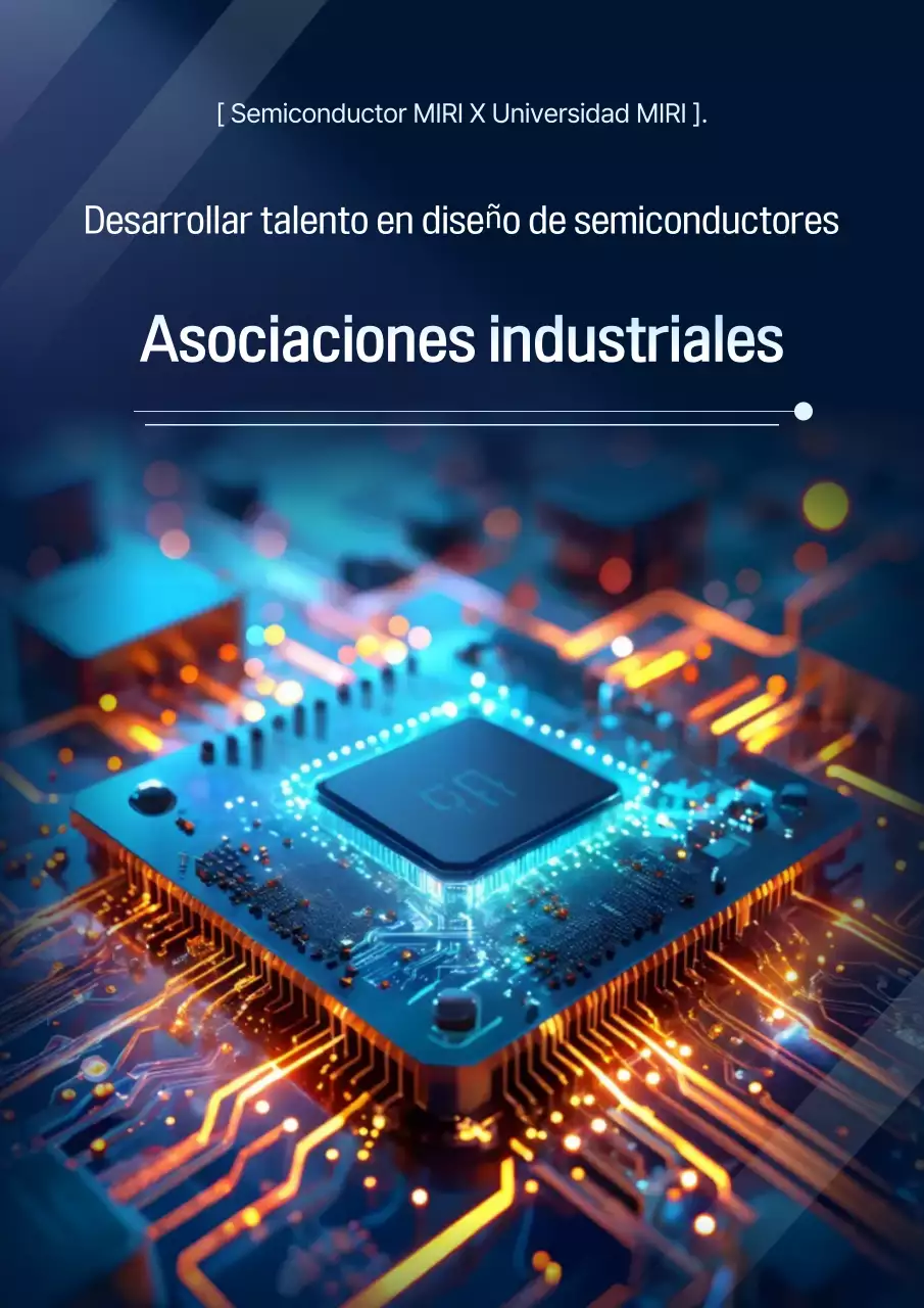 Promoción de colaboración en tecnología moderna azul
