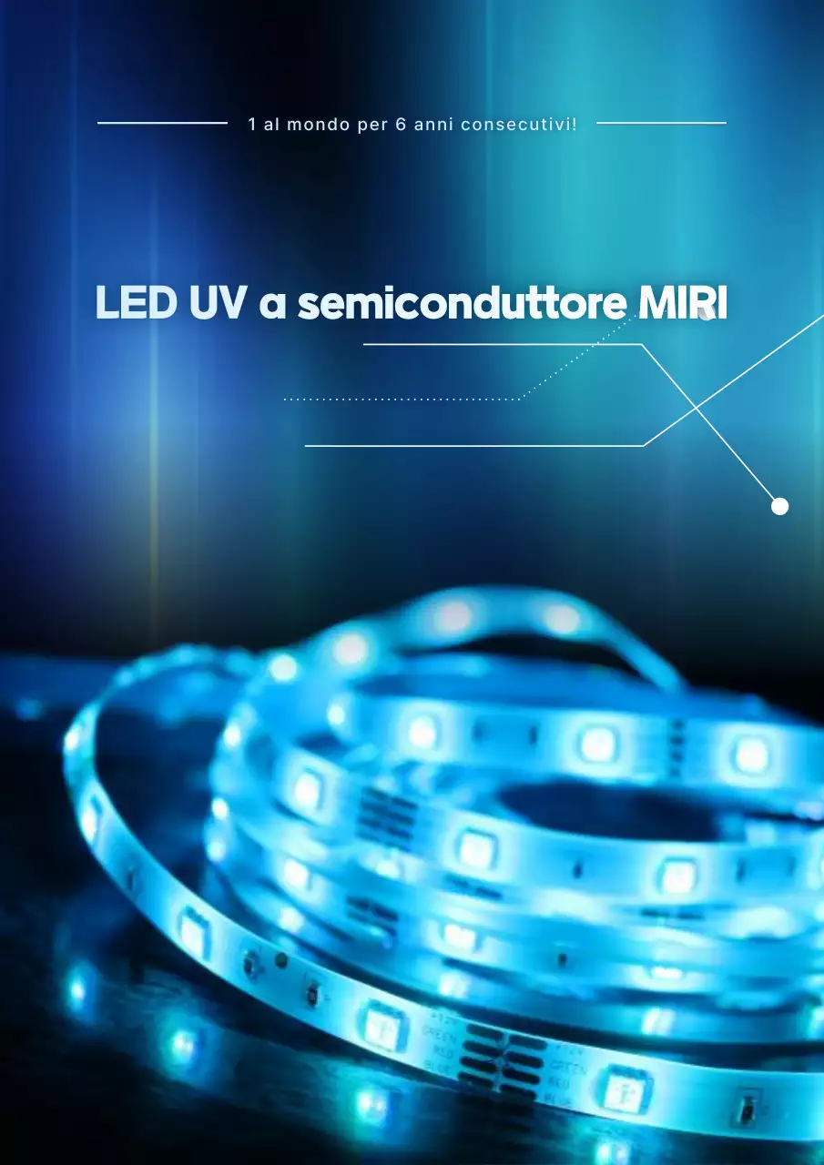 Pubblicità di illuminazione moderna blu