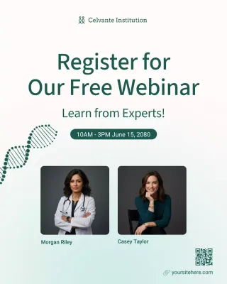 Beige Modern Webinar Invitation Insta Post