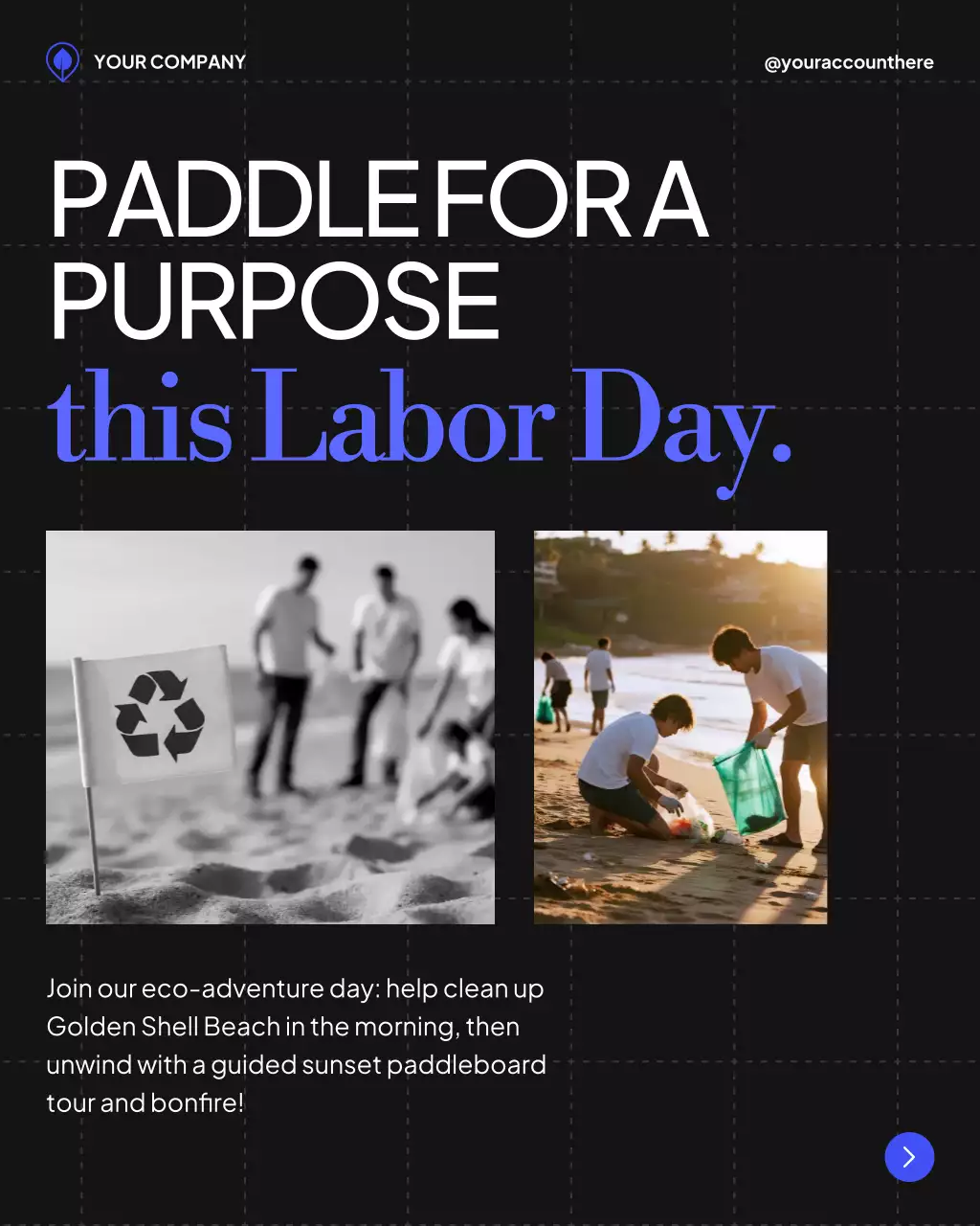 Beige Modern Beach Event Announcement Instagram Post