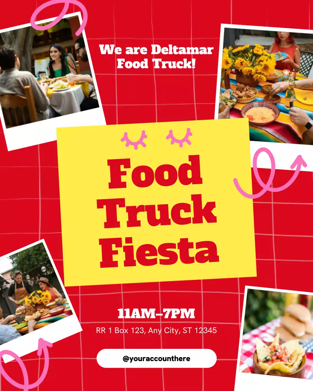 Red Trendy Food Promotion Instagram Post