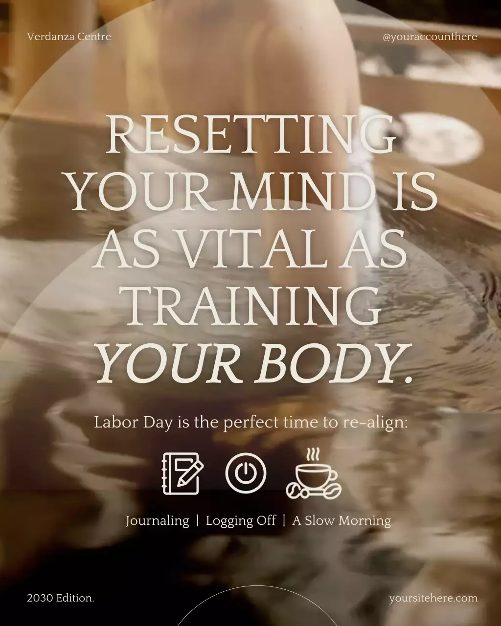 Beige Minimalist Wellness Guide Instagram Post