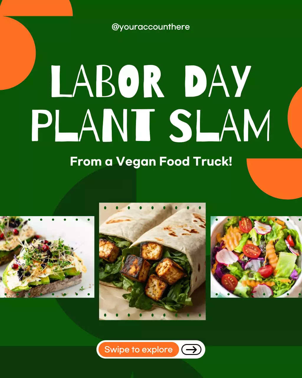 Green Retro Food Promotion Instagram Post