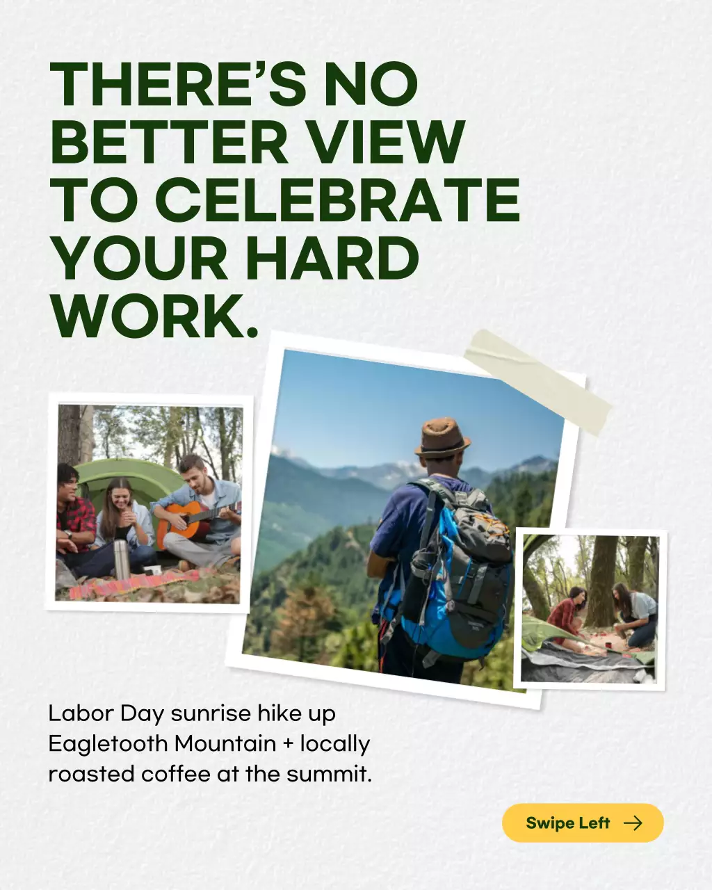 Green Aesthetic Travel Invitation Instagram Post