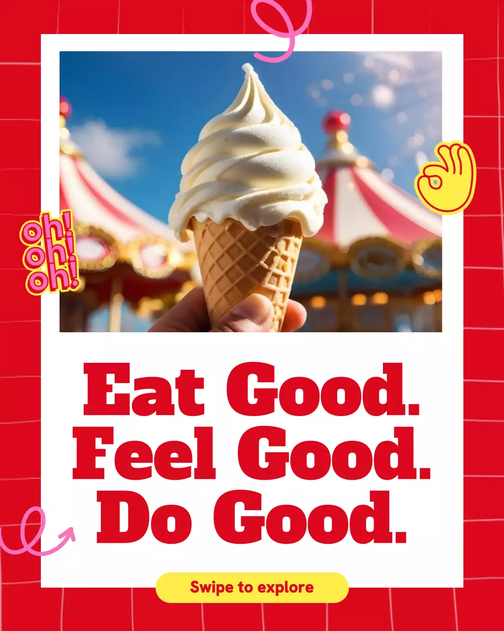 Red Trendy Food Promotion Instagram Post