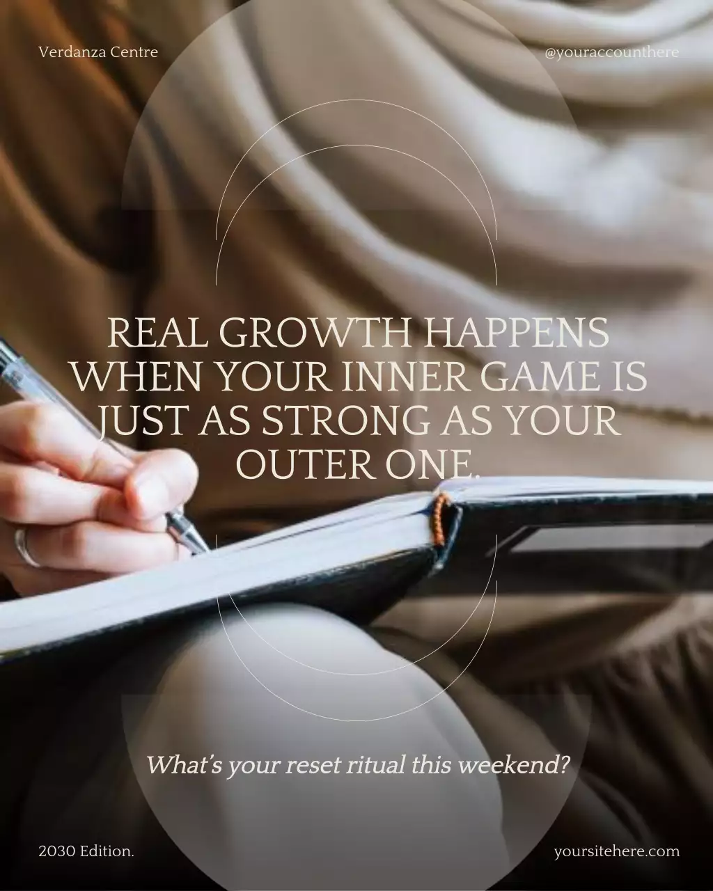 Beige Minimalist Wellness Guide Instagram Post