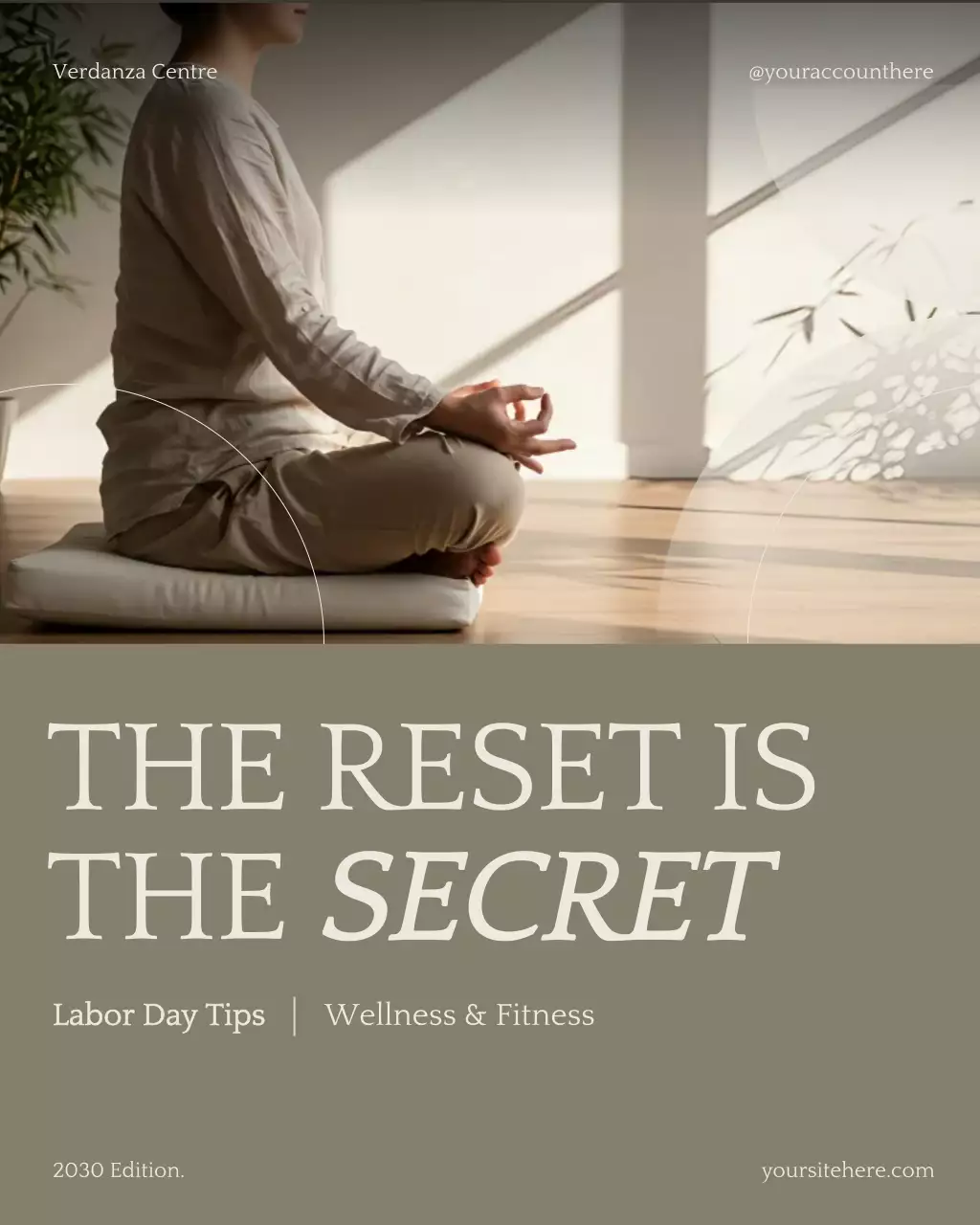 Beige Minimalist Wellness Guide Instagram Post