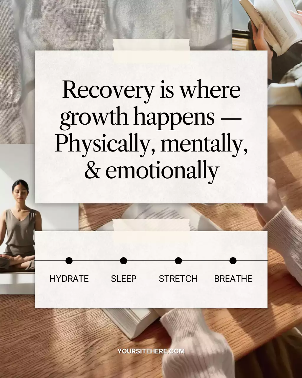 Beige Minimalist Wellness Promotion Instagram Post