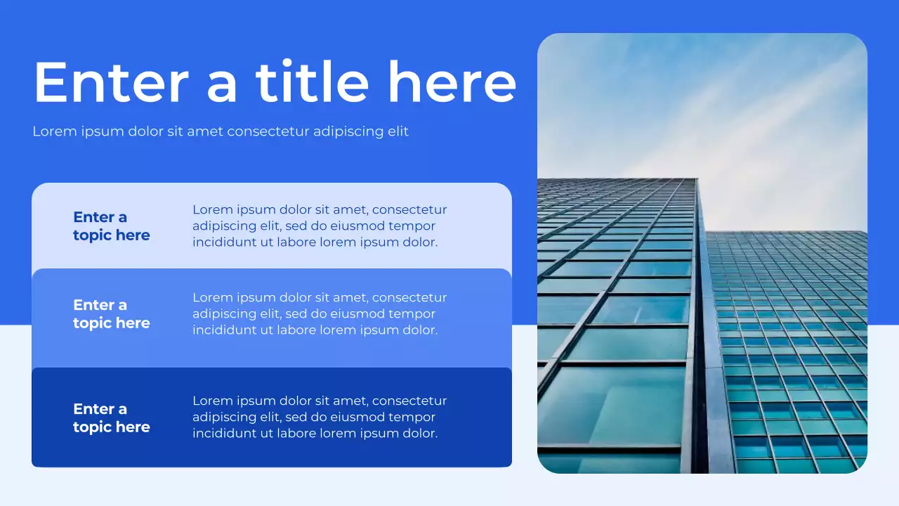 Blue Professional Finance Planner Presentation