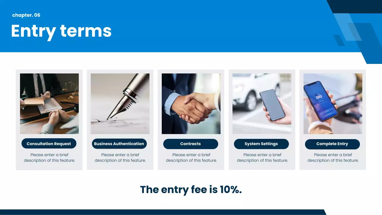 promosi perawatan mobil modern biru